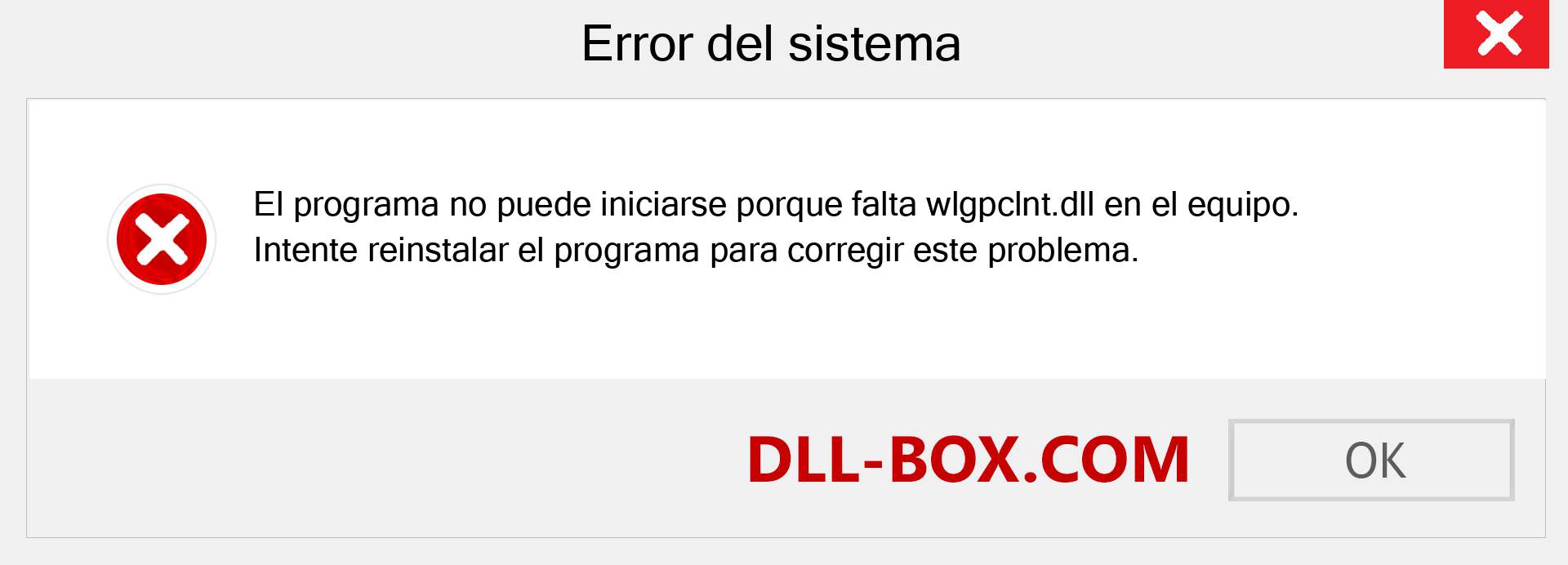 ¿Falta el archivo wlgpclnt.dll ?. Descargar para Windows 7, 8, 10 - Corregir wlgpclnt dll Missing Error en Windows, fotos, imágenes